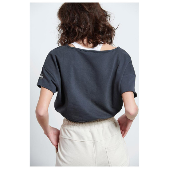 Bodytalk Γυναικεία κοντομάνικη μπλούζα Cropped